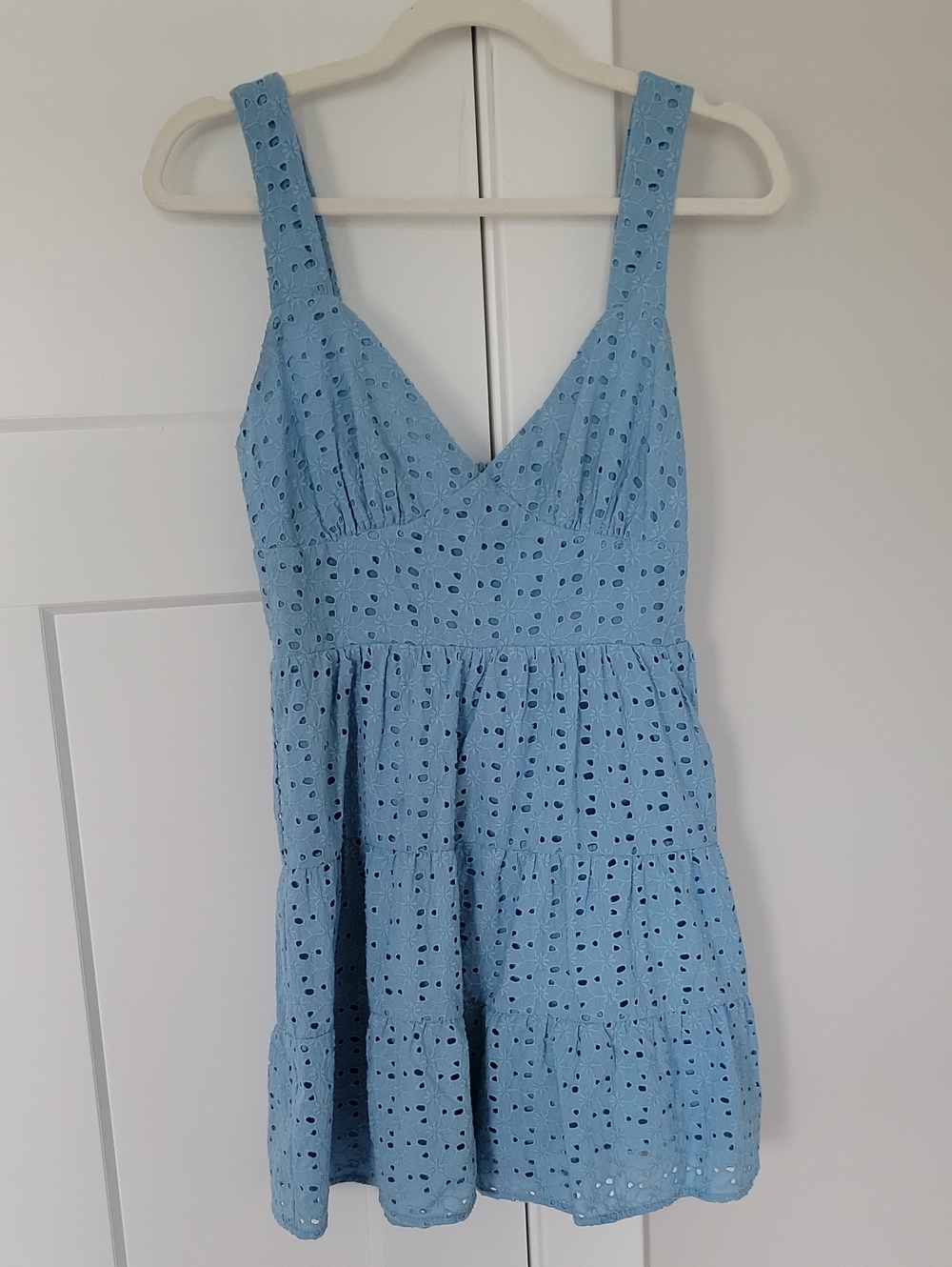 Forever 21 Light Blue Eyelet Dress